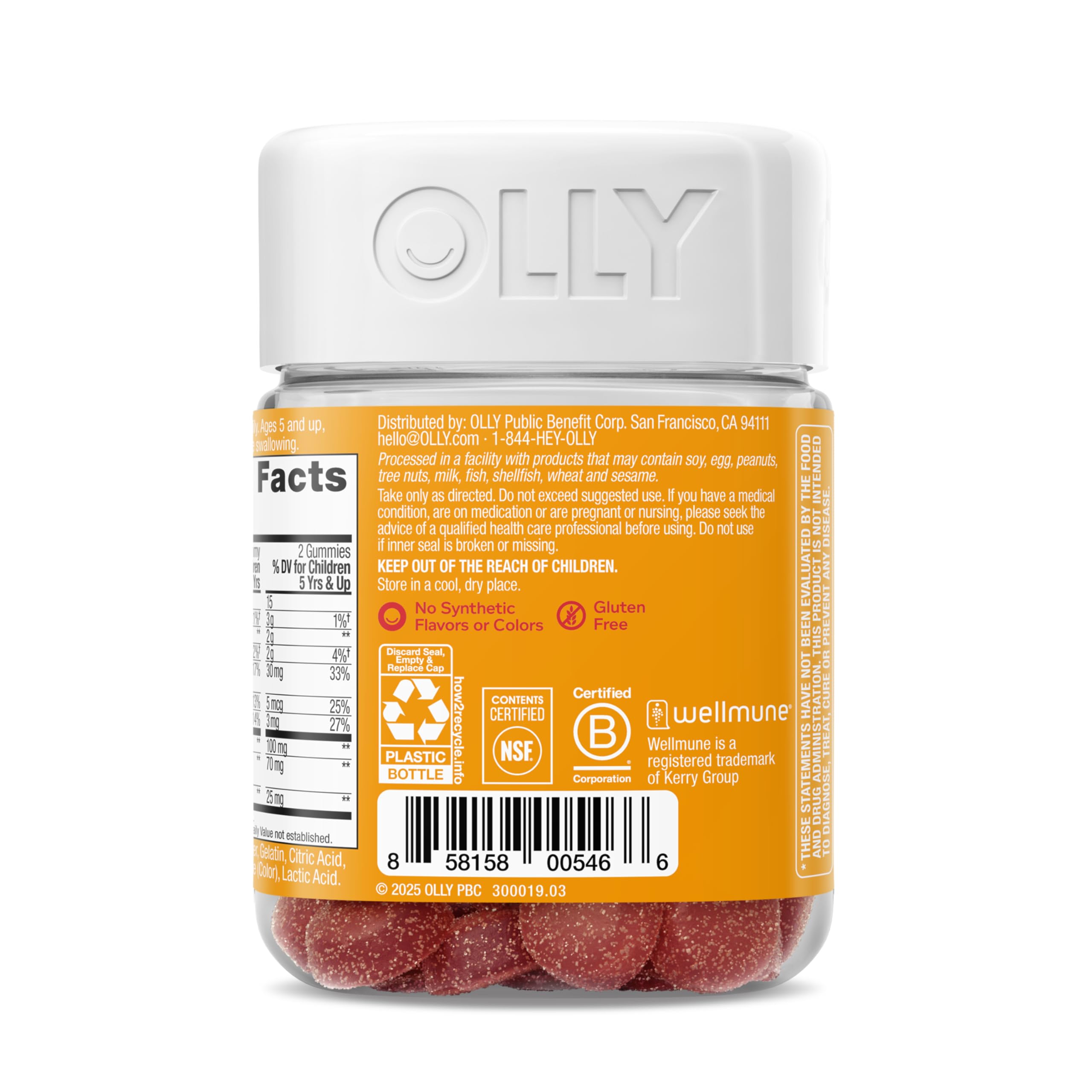 OLLY saveur cerise – goût apprécié par les enfants.