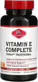 Vitamine E Complete Tocomin d'Olympian Labs, bouteille et capsules faciles à prendre