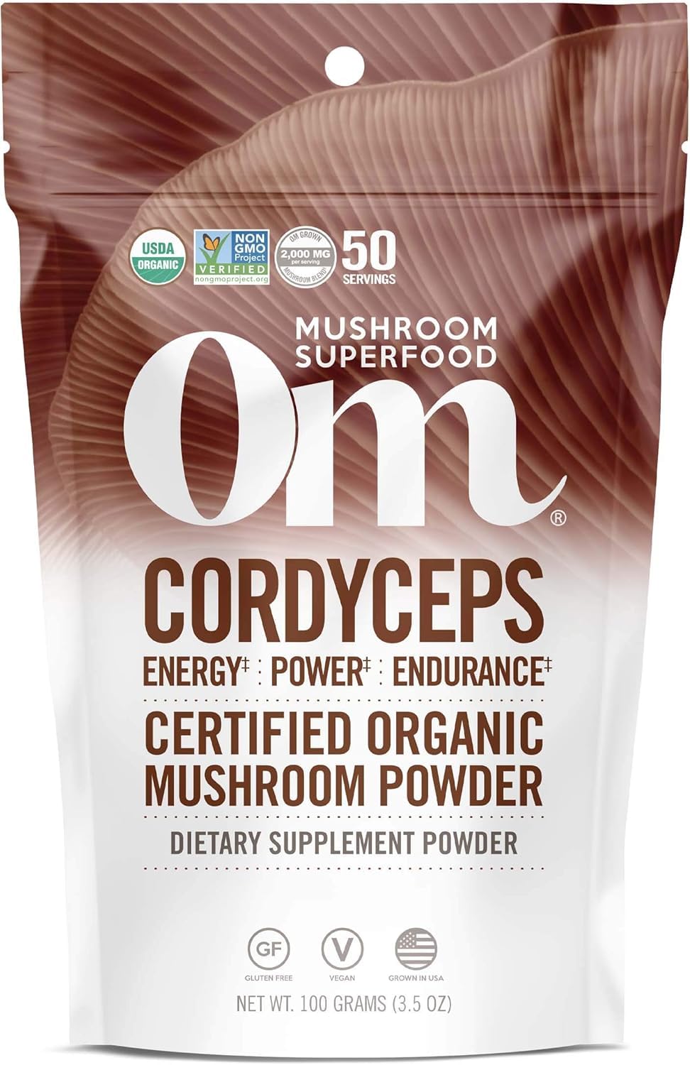 OM MUSHROOM Cordyceps – flacon, énergie naturelle pour vos entraînements.