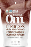 OM MUSHROOM Cordyceps – flacon, énergie naturelle pour vos entraînements.
