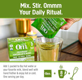 OM MUSHROOM MELANGE-MATCHA CREMEUX : latte onctueux et aromatique.