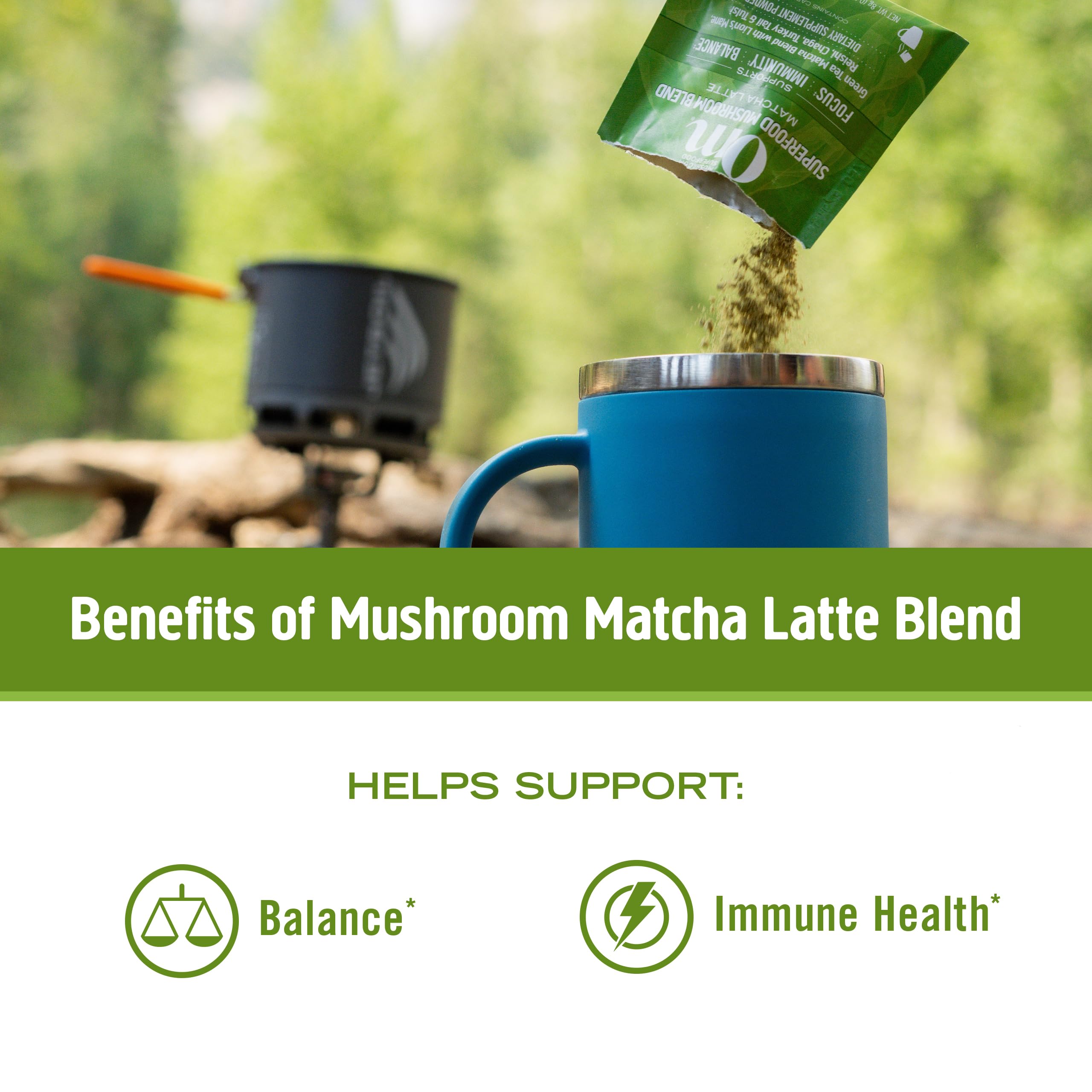 OM MUSHROOM PACK SACHETS 10 : format pratique et nomade.