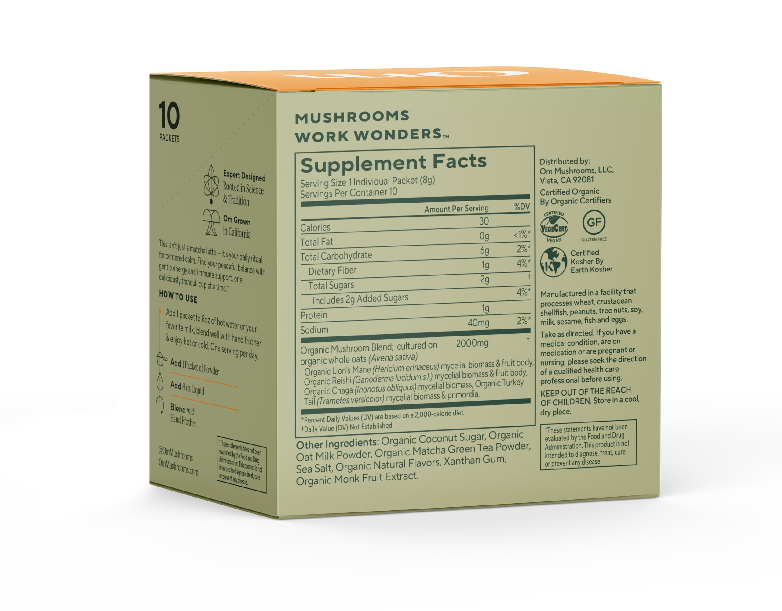 OM MUSHROOM QUEUE-DE-DINDON POUDRE : soutien naturel et concentration.