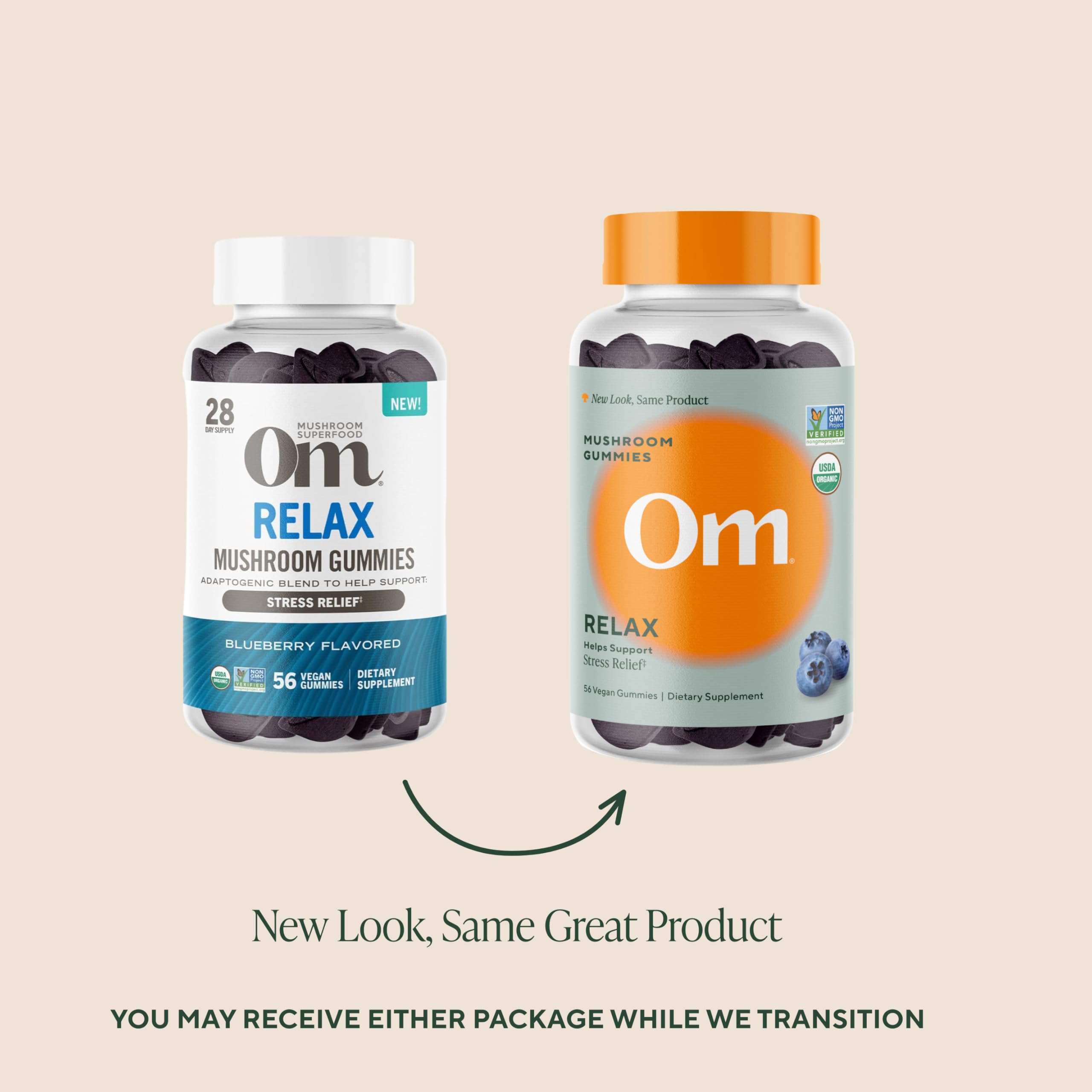 OM MUSHROOM RELAX GOMMES — sans gluten et végane, parfait pour un rituel bien-être.