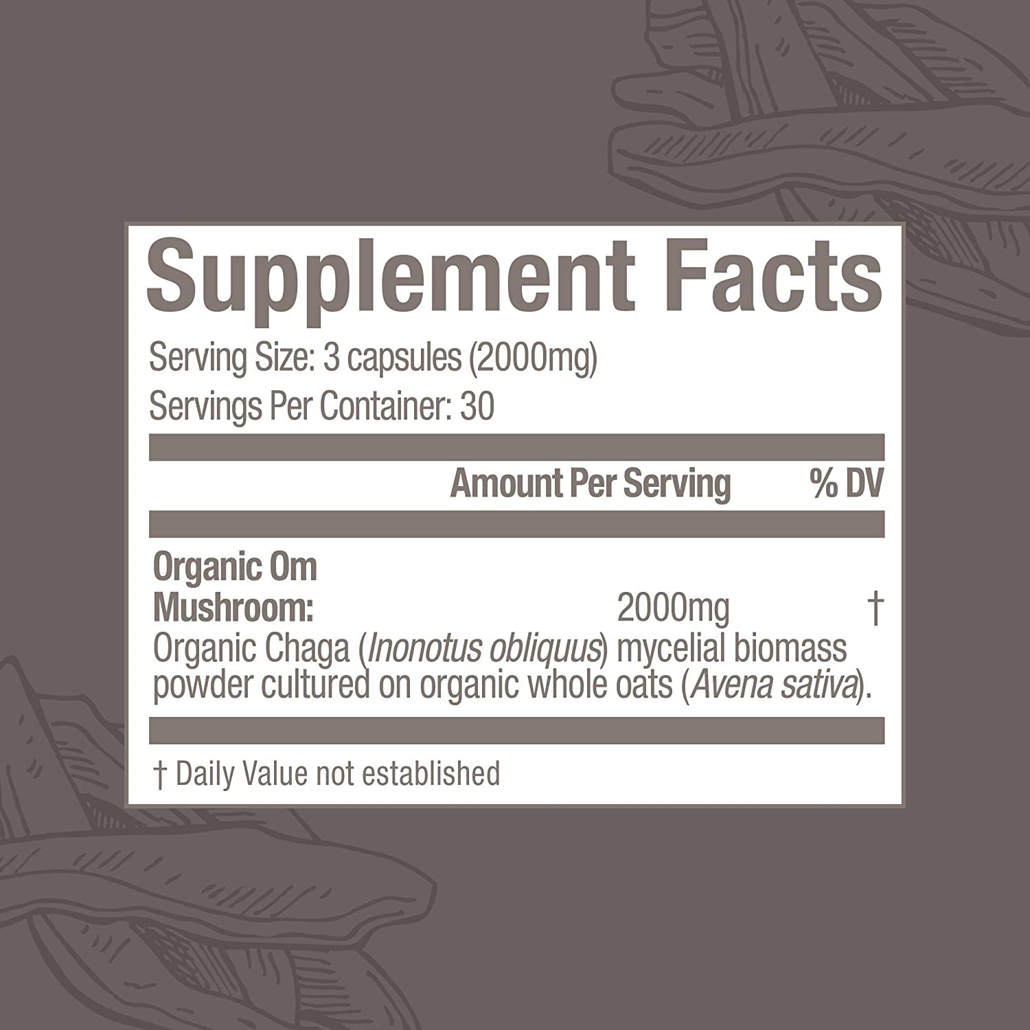 Om Mushroom Superfood biomasse myceliale organique : extrait complet sans gaspillage.