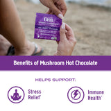 Ingrédients de champignons visibles dans OM MUSHROOM SUPERFOOD pour un usage quotidien