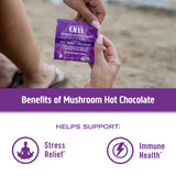 OM MUSHROOM SUPERFOOD Chocolat chaud, ingrédients naturels pour un rituel quotidien.