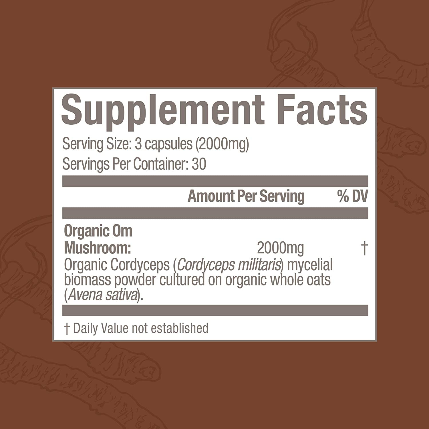 OM MUSHROOM SUPERFOOD Cordyceps – bouteille pratique pour entraînement et récupération