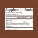 OM MUSHROOM SUPERFOOD Cordyceps – bouteille pratique pour entraînement et récupération