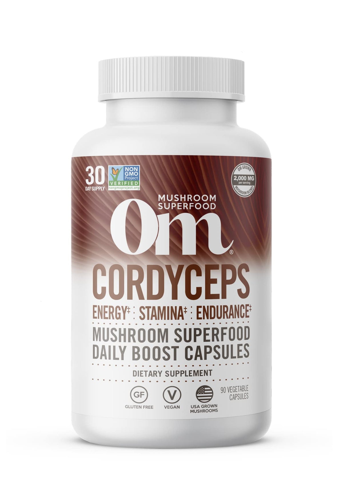 OM MUSHROOM SUPERFOOD Cordyceps – capsules vertes pour énergie durable et endurance
