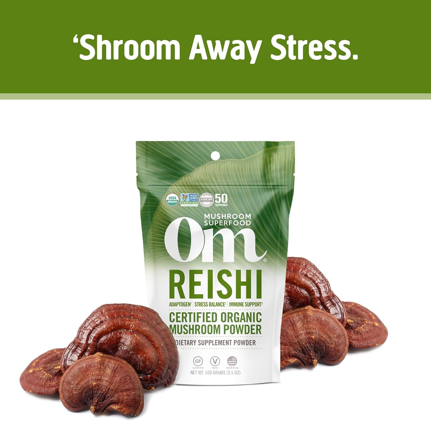 OM MUSHROOM SUPERFOOD Reishi – ajouté au café du matin pour démarrer en douceur.