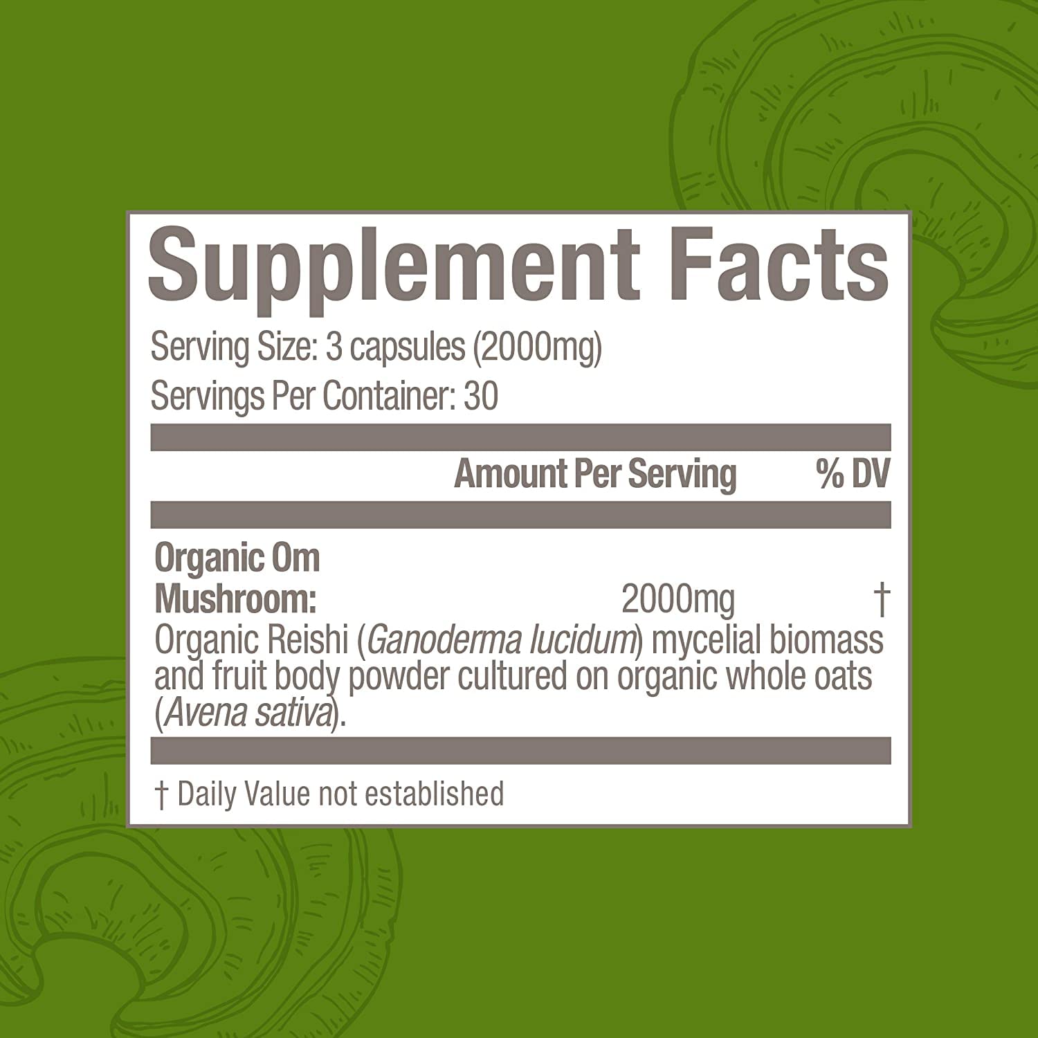 OM MUSHROOM SUPERFOOD Reishi corps-fructif et mycélium visibles pour une source naturelle
