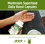 OM MUSHROOM SUPERFOOD Reishi emballage – étiquetage clair et traçabilité