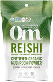 OM MUSHROOM SUPERFOOD Reishi – poudre bio prête à intégrer votre routine bien-être.