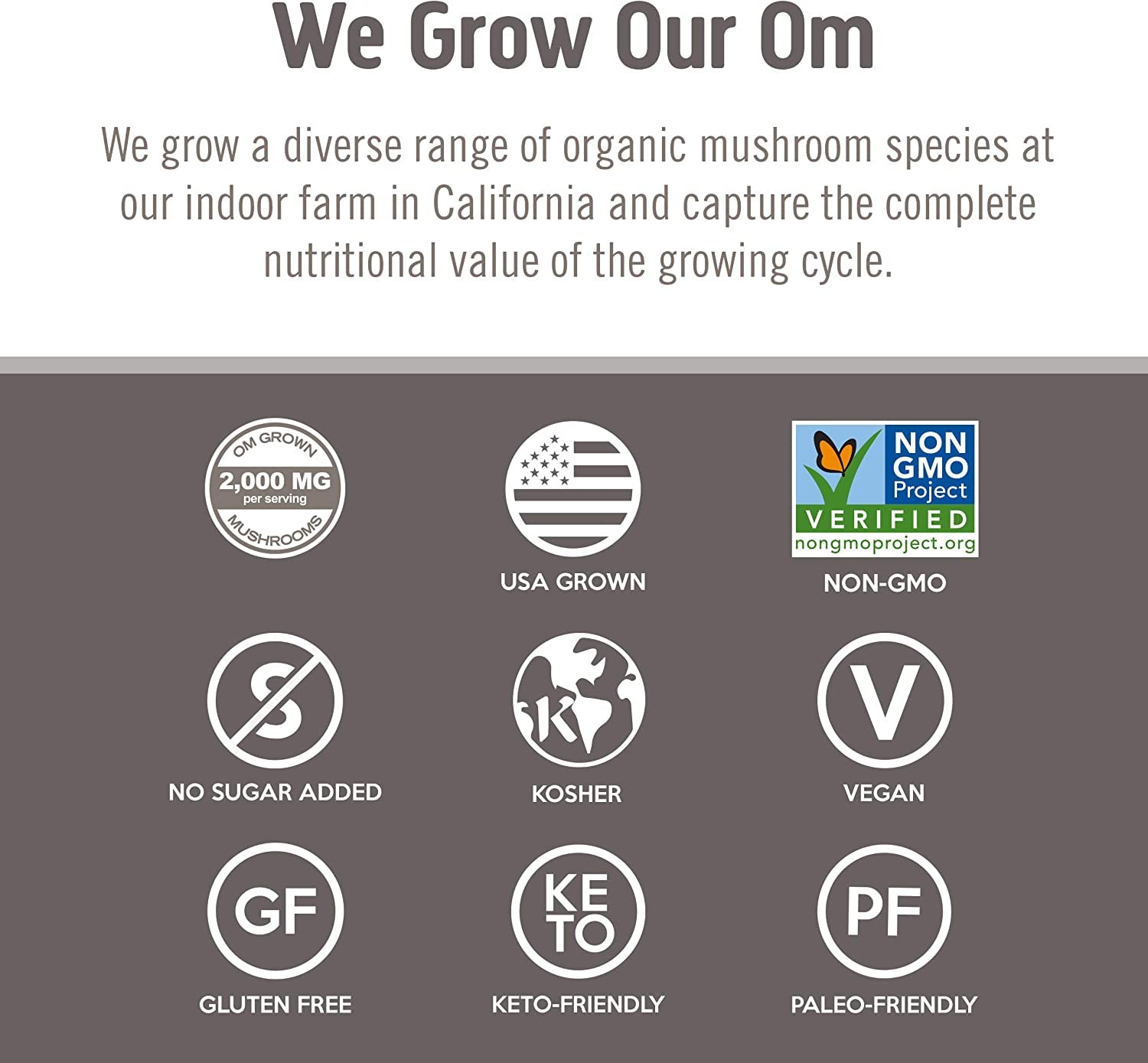 Om Mushroom Superfood tests de pureté par des tiers pour la tranquillité d'esprit.