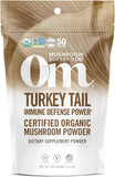OM MUSHROOM SUPERFOOD Poudre biologique Tramete versicolore, soutien immunitaire potentiel