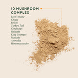 OM MUSHROOM SUPERFOOD Mélange Maître – bouteille pratique, 80 portions pour routine quotidienne.