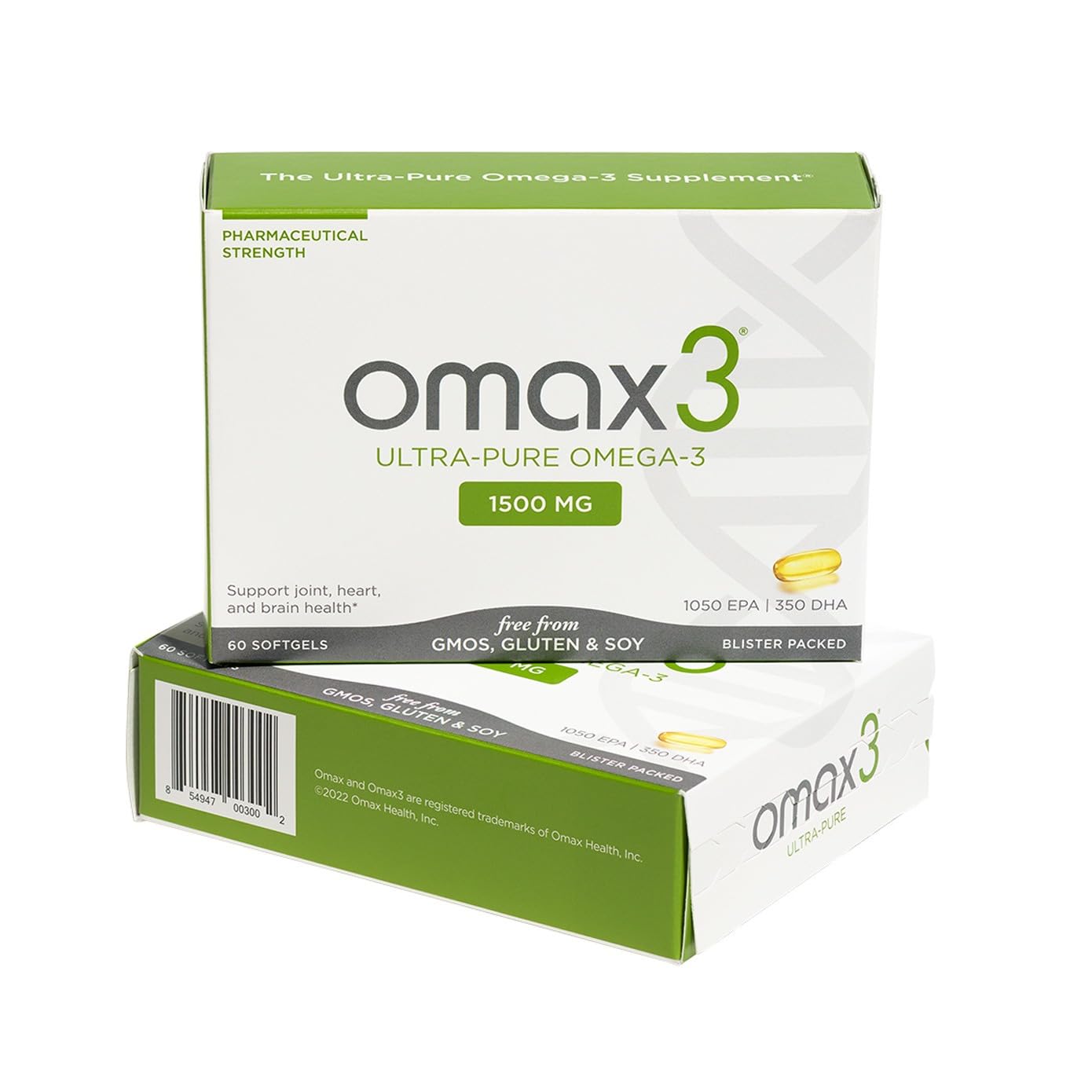 Emballage blister individuel Omax3, fraîcheur garantie et voyage facilité.