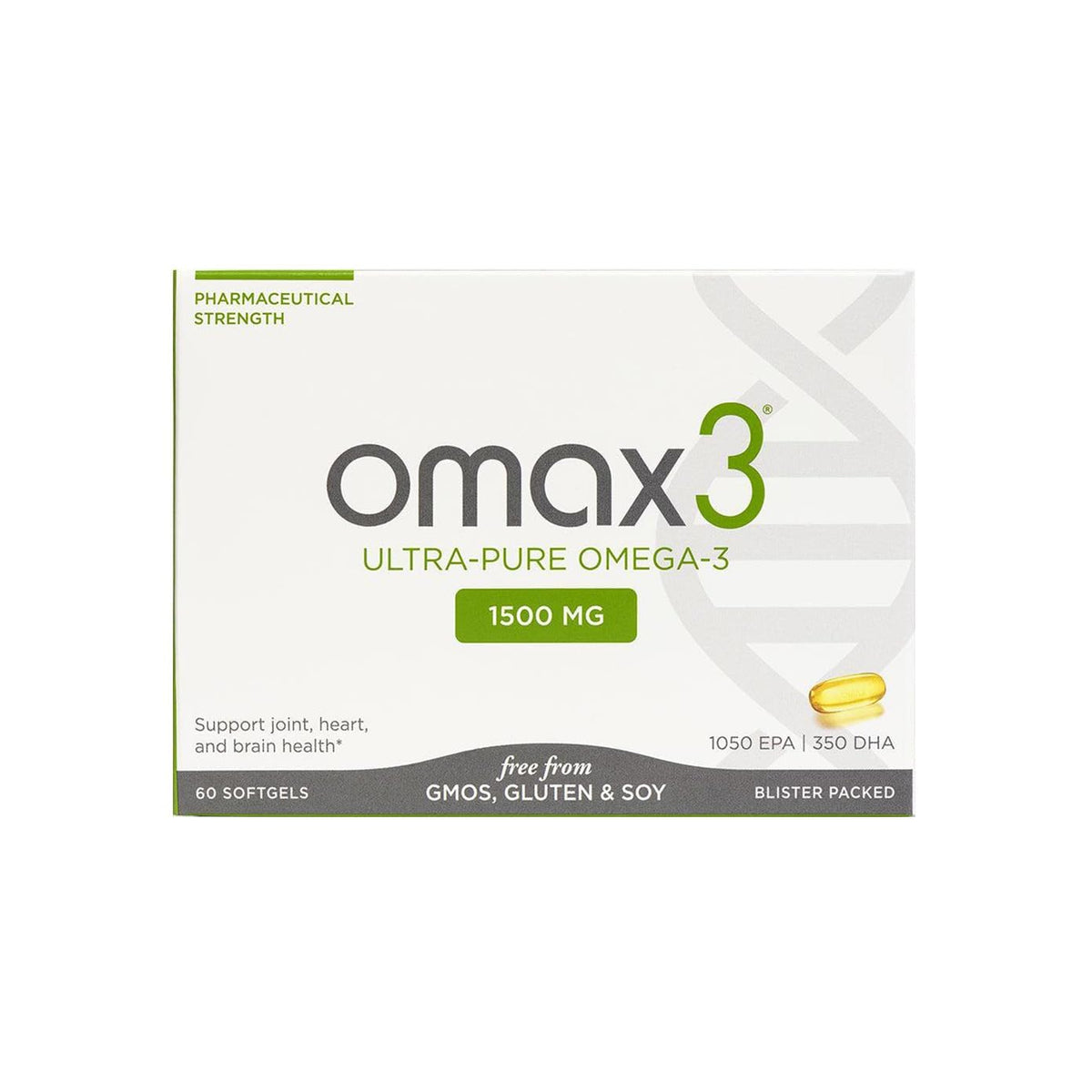 Omax3 capsules omega3 pures, faciles à avaler pour le bien-être quotidien.