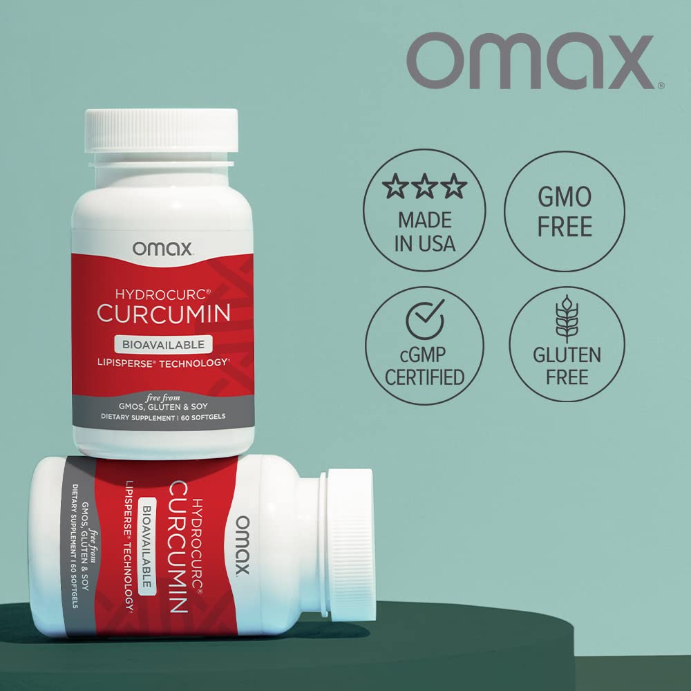 Omax3 HydroCurc: dosage pratique pour usage quotidien.