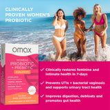 Omax3 Probiotiques Femmes, extrait de canneberge, soutien potentiel des infections urinaires.