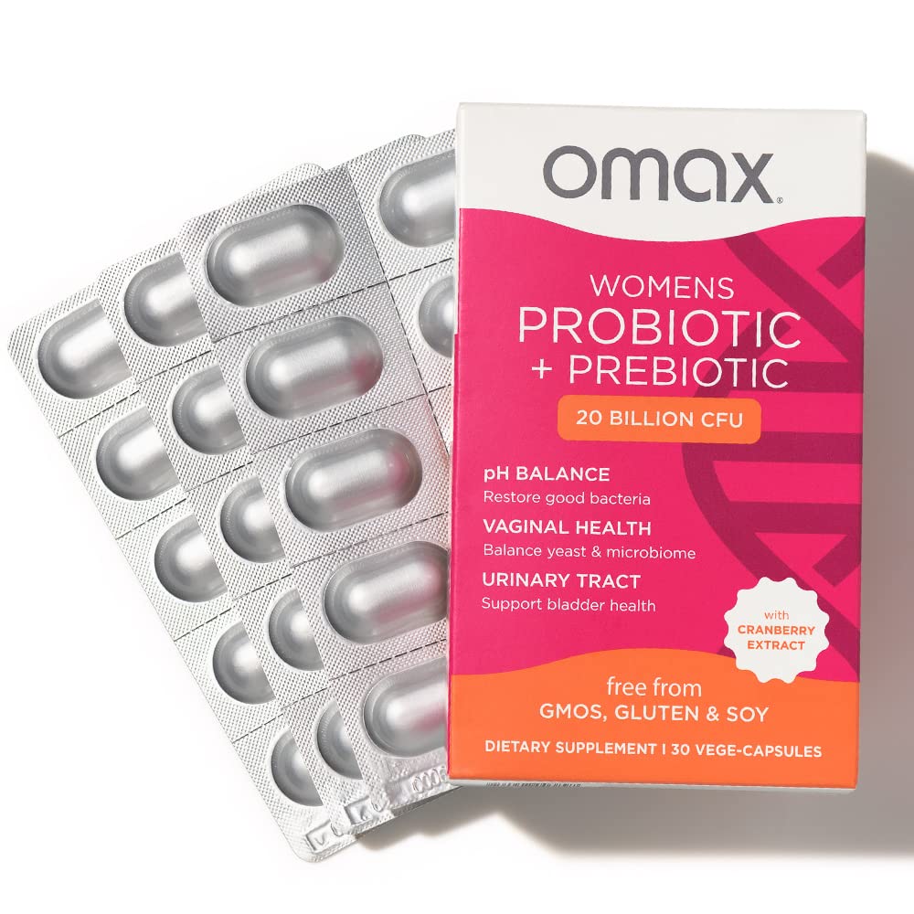 Omax3 Probiotiques Femmes, prébiotique chicorée, favorise le microbiome intestinal.