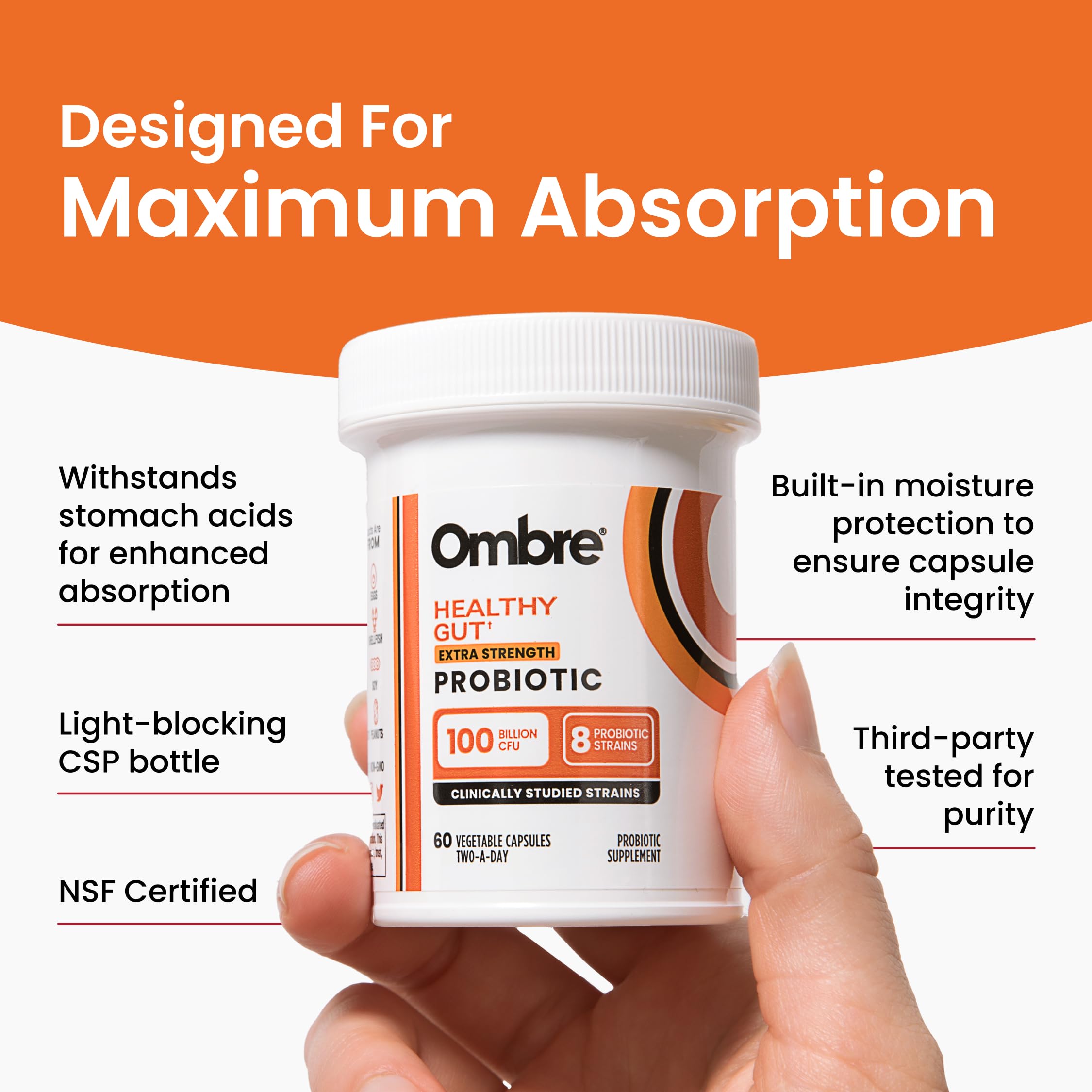 Ombre Lactobacillus Acidophilus – capsules soutenant l’équilibre intestinal.