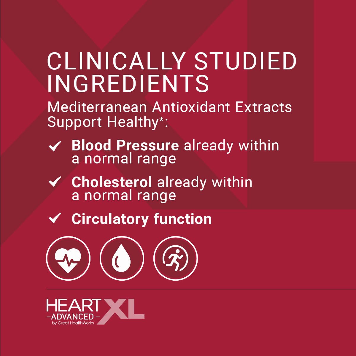 OmegaXL HeartXL Advanced aide potentiellement à soutenir la pression artérielle.