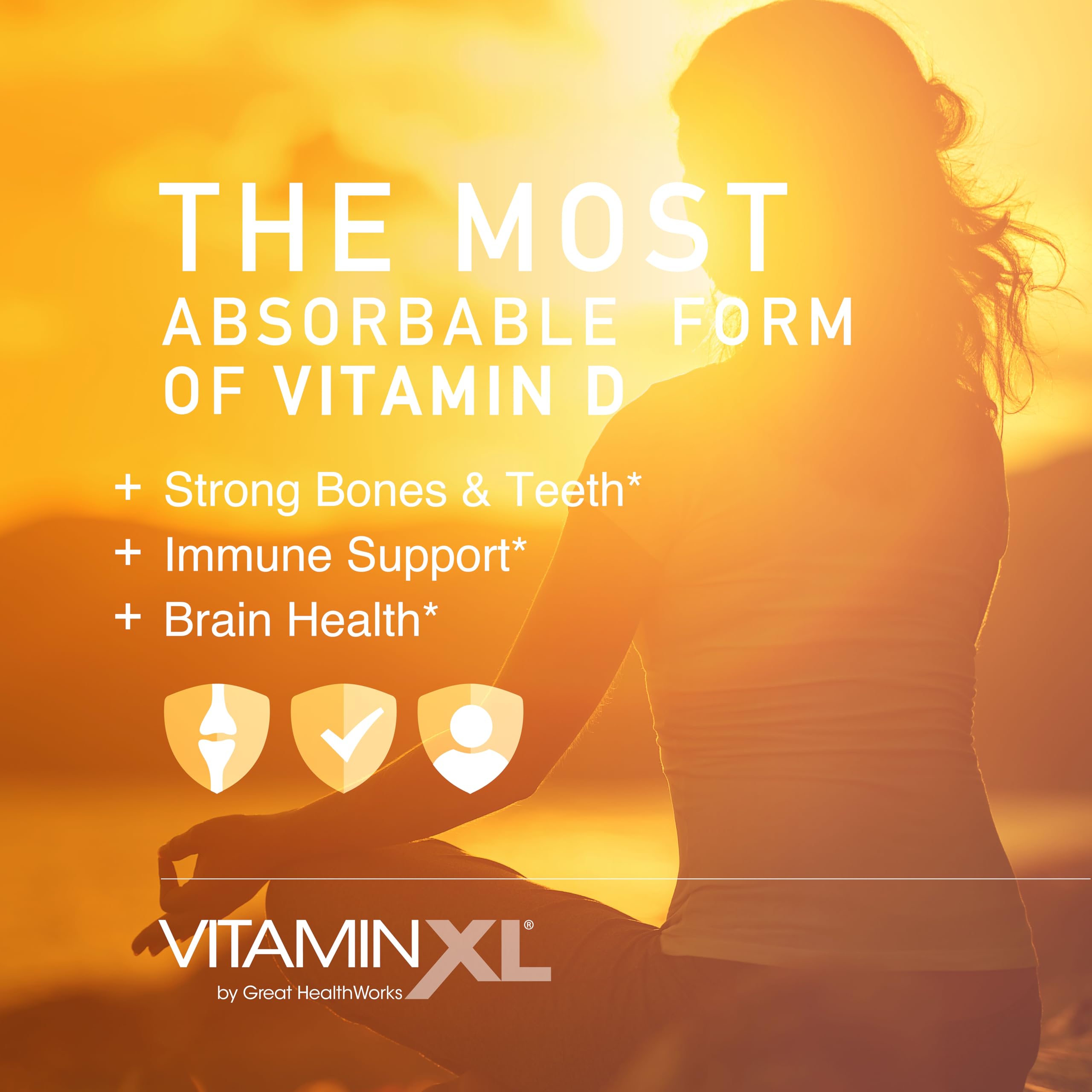 OmegaXL VitaminXL D3, gélules softgels faciles à avaler.