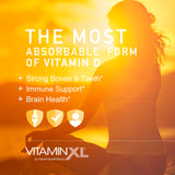 OmegaXL VitaminXL D3, gélules softgels faciles à avaler.