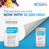 Omne Diem Histamine Digest DAO, capsules faciles à avaler après les repas.