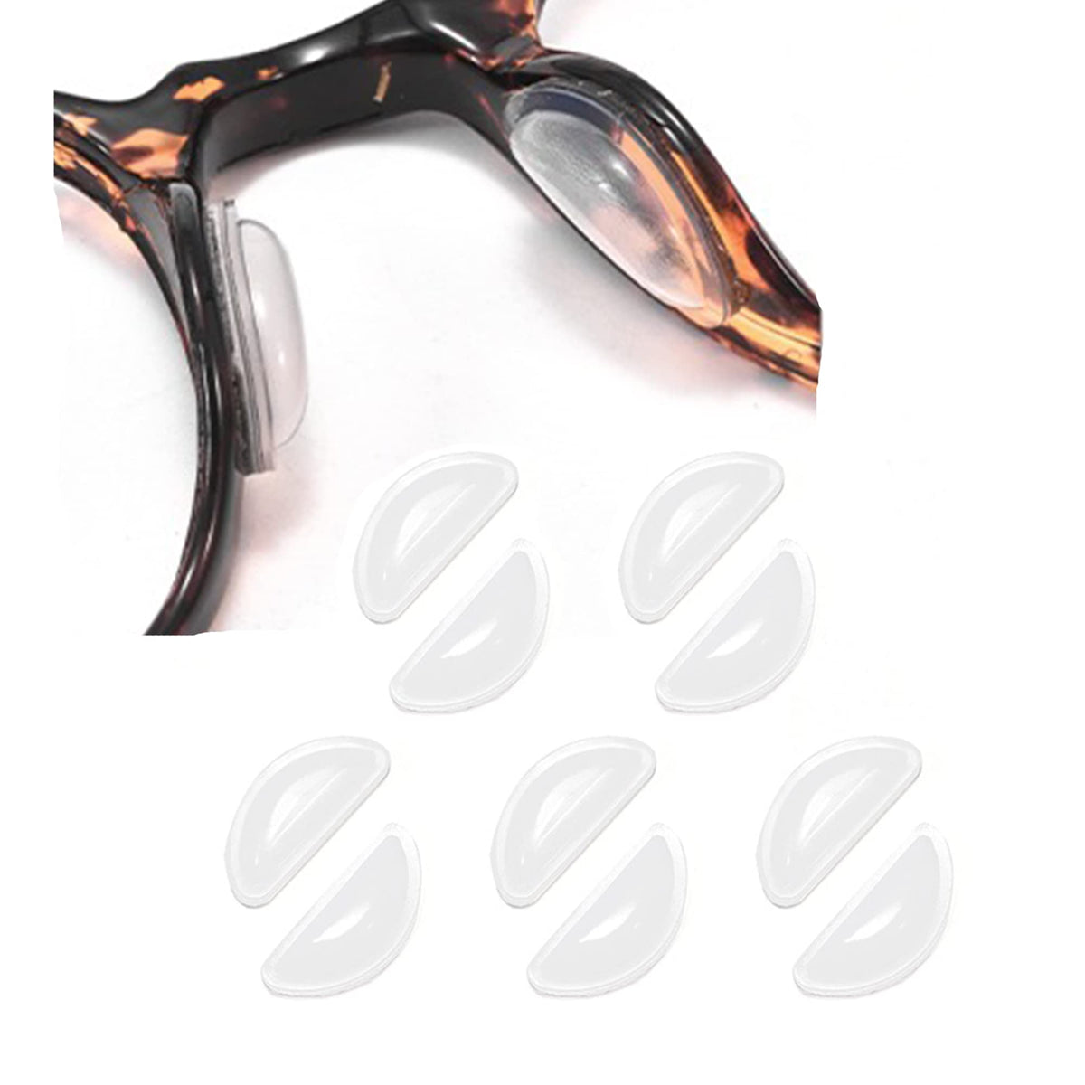 Omnful coussin nasal adhésif clair, confort durable et anti-glisse.
