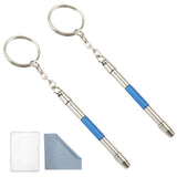 Omnful kit réparation lunettes 5 en 1, embouts variés pour dépanner vos lunettes en déplacement.