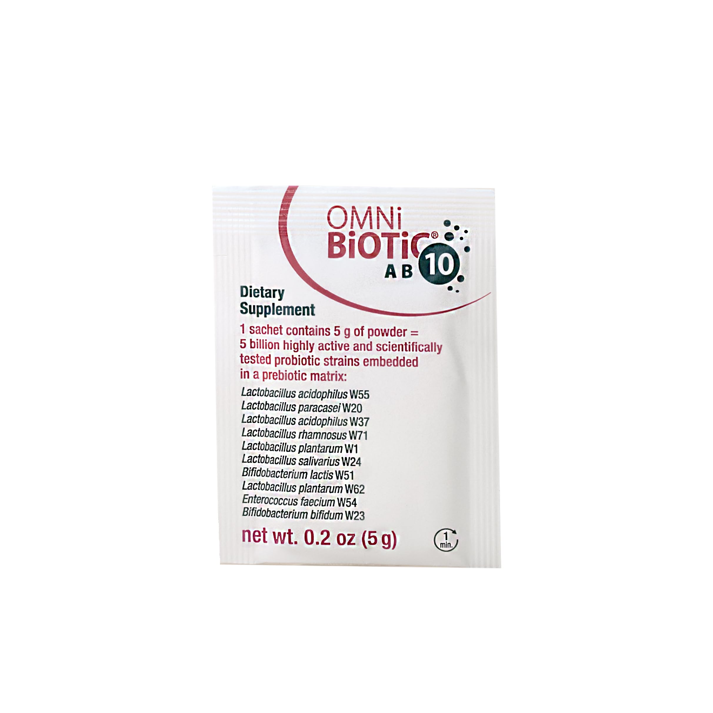 OMNi BiOTiC AB 10 – Dissoudre dans l’eau pour une prise facilitée.