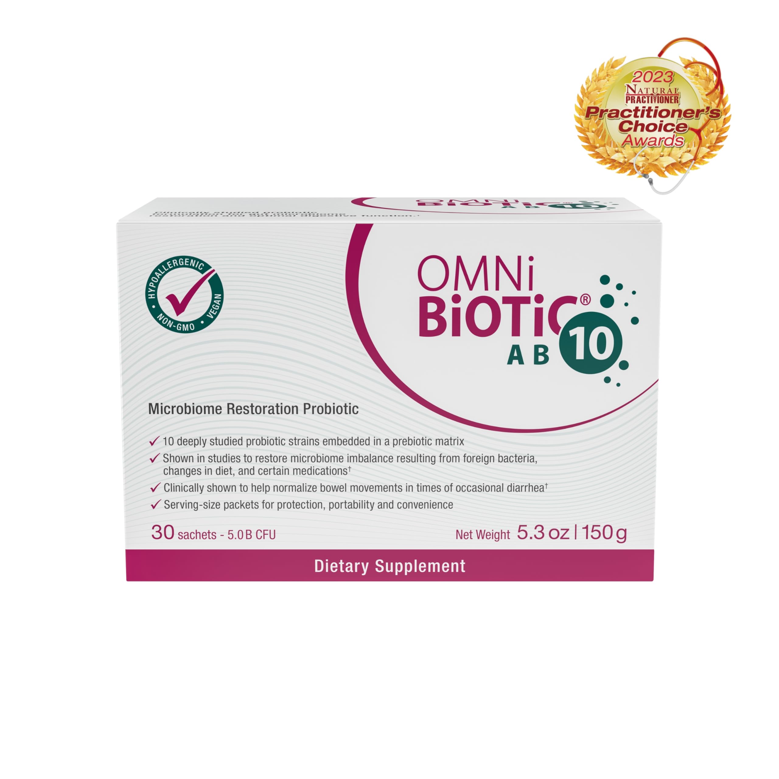 OMNi BiOTiC AB 10 – Gélules visibles, consommation quotidienne pour rééquilibrer le microbiote.