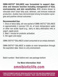 OMNi BiOTiC Balance dissolution dans l'eau active rapidement les probiotiques