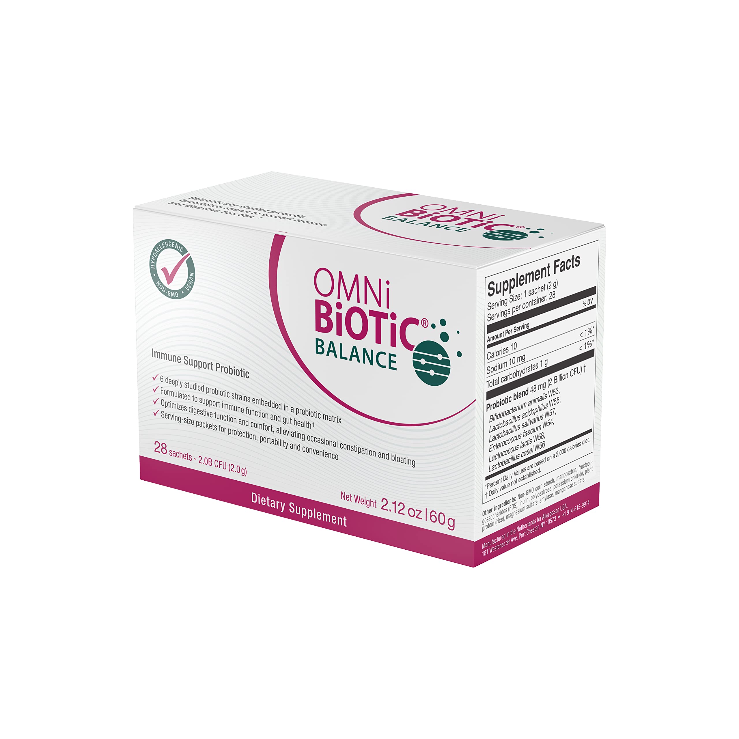 OMNi BiOTiC Balance utilisation quotidienne pratique sans réfrigération