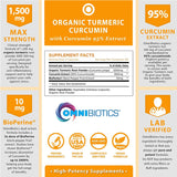 Capsules véganes OmniBiotics Curcuma – faciles à avaler et adaptées au quotidien.