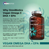 OmniBiotics Oméga-3 véganes, format pratique pour femmes enceintes et allaitantes