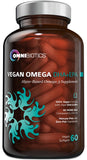 OmniBiotics Oméga-3 véganes en bouteille, gélules pratiques pour routine quotidienne
