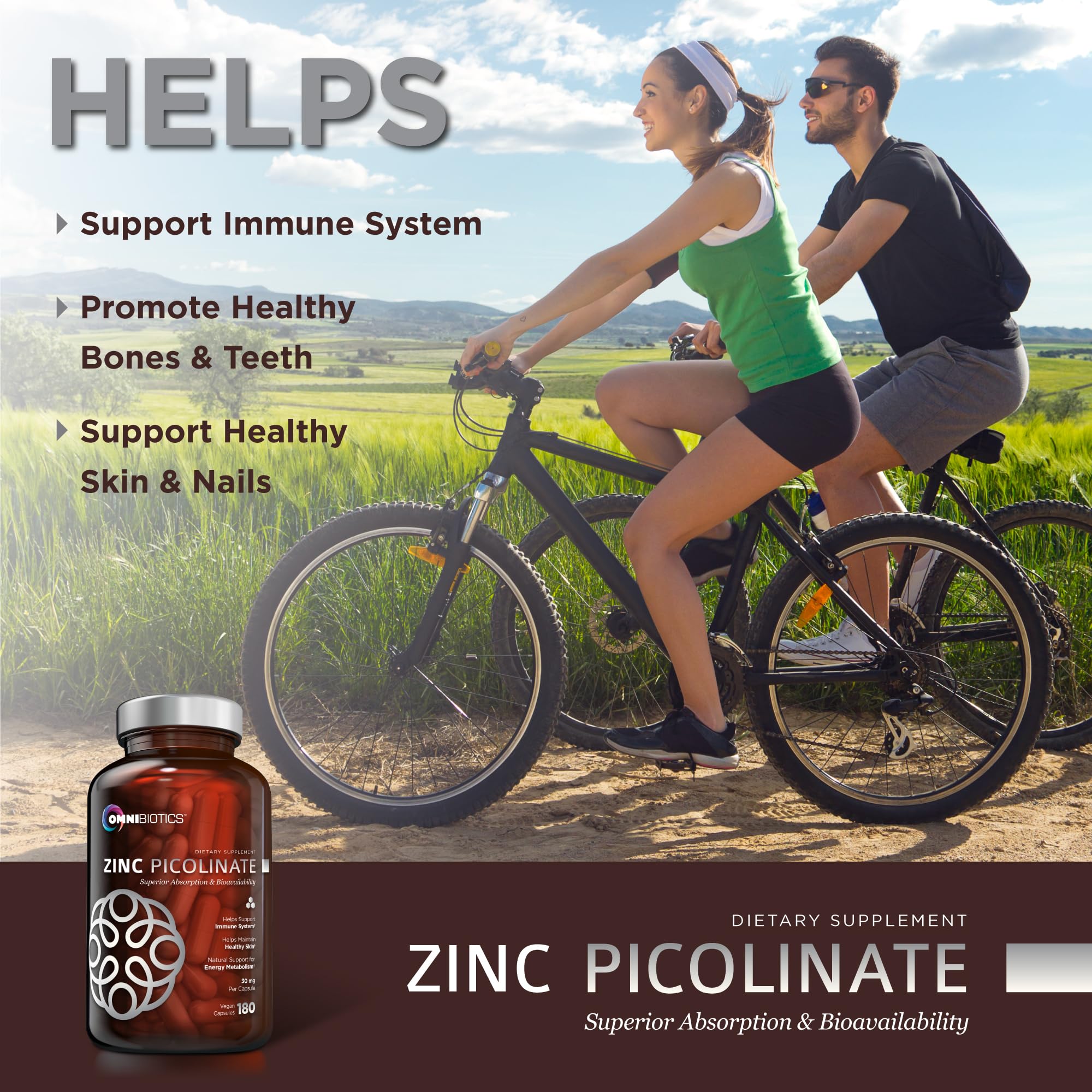 OmniBiotics Zinc Picolinate – démonstration de soutien potentiel à l’immunité.