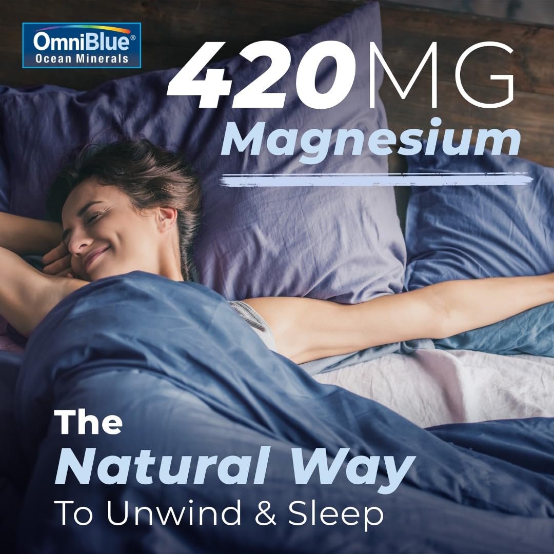 OmniBlue Ocean Minerals : idéal avec jus ou smoothie pour une routine énergétique.