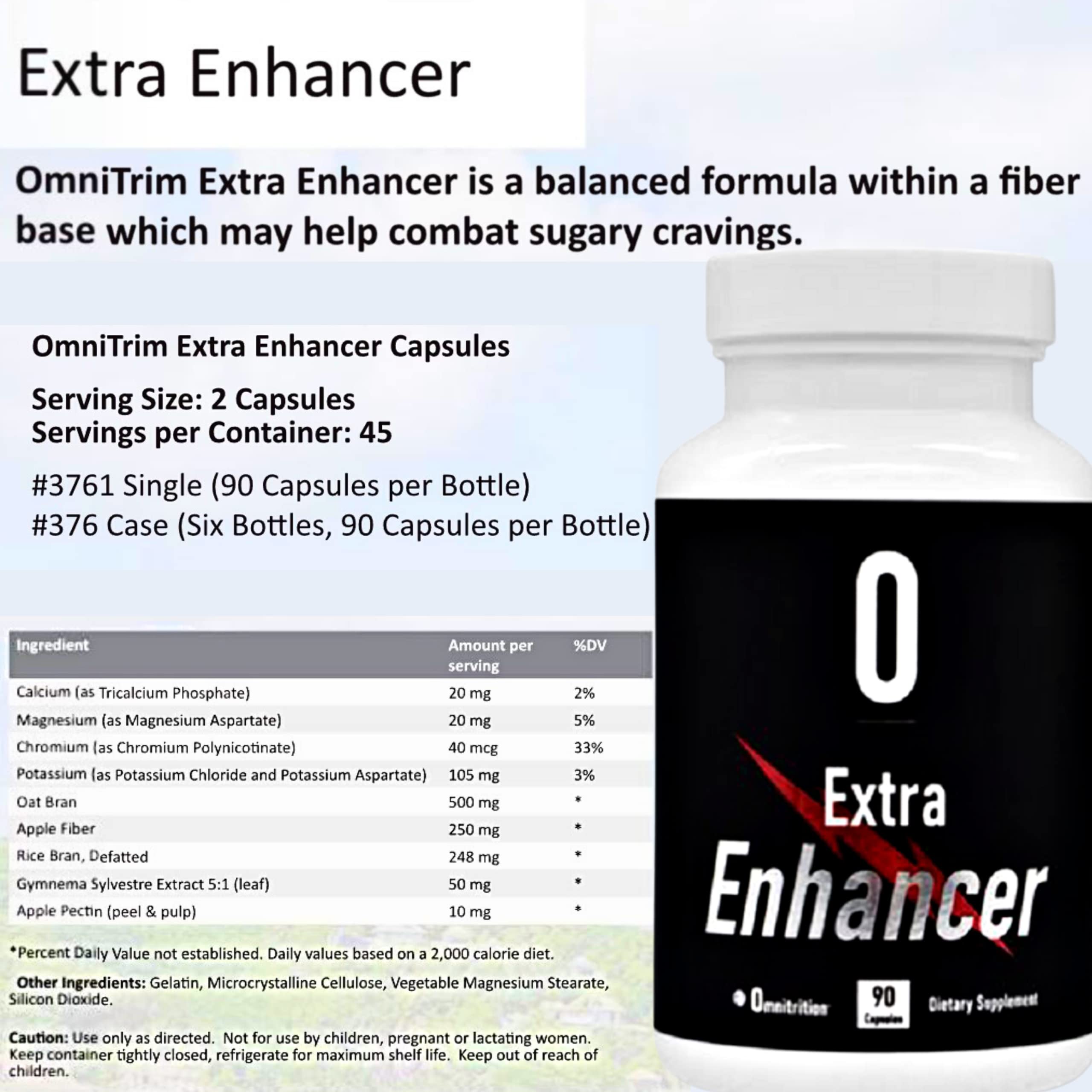 Omnitrition OmniTrim Extra Enhancer – chrome 40 mg, élément clé de la formule.