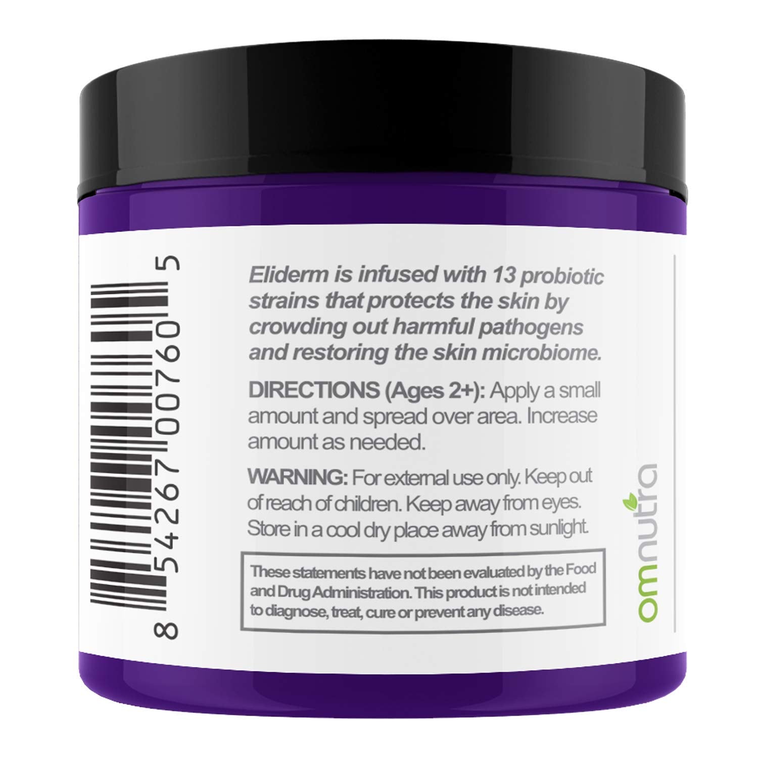 OmNutra crème probiotique soin quotidien – hydratation durable.