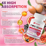 OMOGS CoQ10, emballage pratique avec gélules, soutien quotidien.