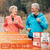 OMOGS CoQ10 400 mg, soutien cardio-vasculaire potentiel et vitalité.