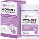 OMOGS Probiotiques Femmes - boîte et capsules, soutien digestif potentiel.