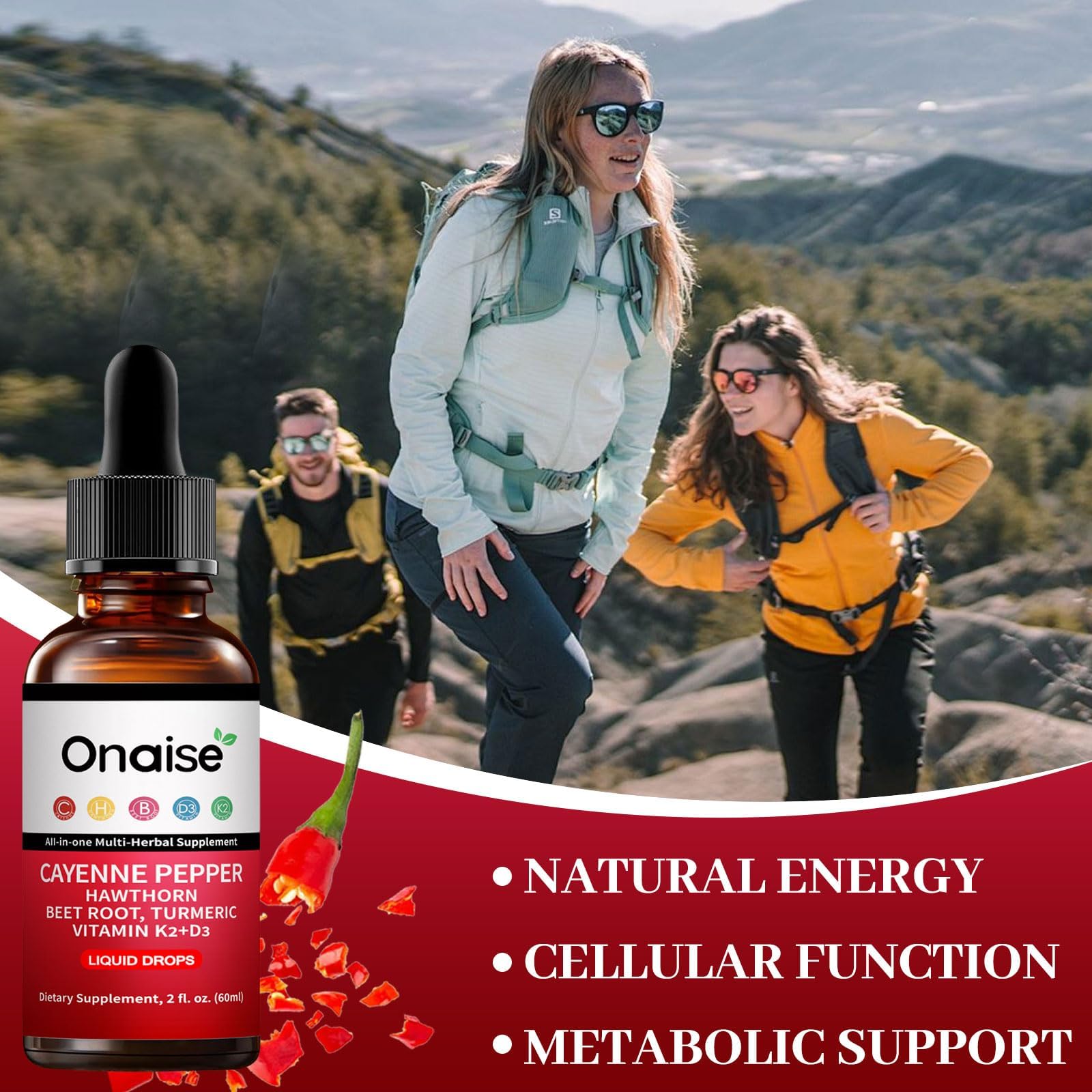 Moment matinal avec ONAiSE Cayenne Drops, facile et adapté à un mode actif.