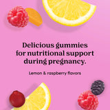Ingrédients clefs ONE A DAY Prenatal, folate, DHA et iode pour le développement.
