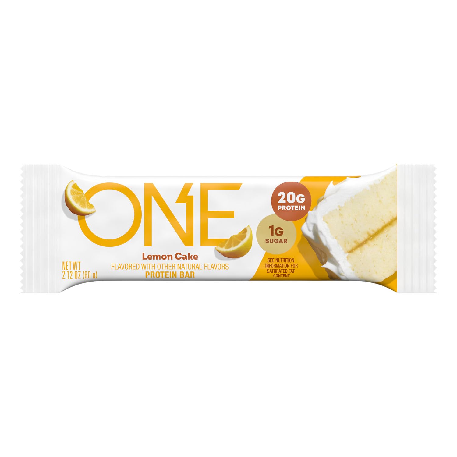 ONE barre protéinée citron-gâteau snack rapide idéale après entraînement